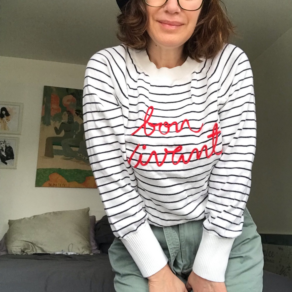 Nautical/Breton Style Sweater - EUC